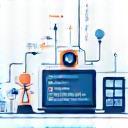 Illustration of various connected smart devices, representing IoT network services.