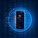 Illustration of a smartphone with data waves, representing mobile data solutions.