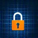 Illustration of a secure padlock over a network, representing private mobile networks.